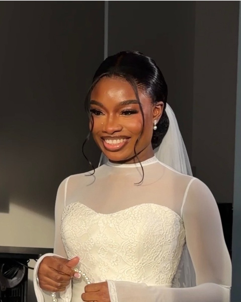 Bridal hair package hairstyle